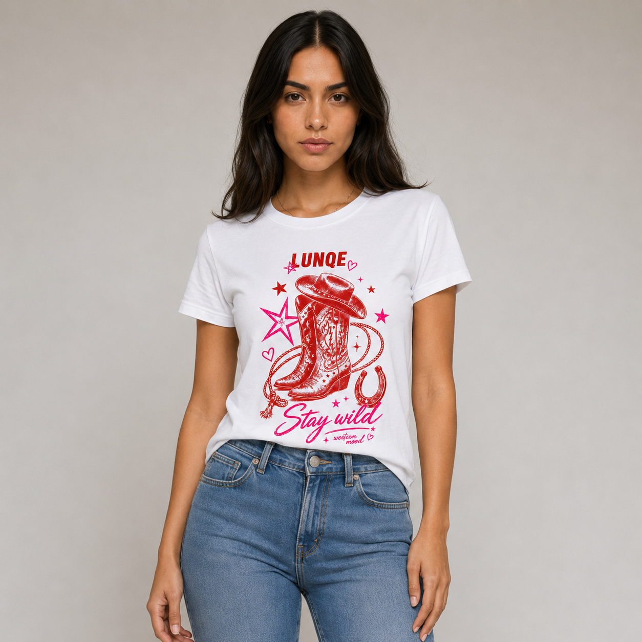 Cotton Western Graphic T-shirt
