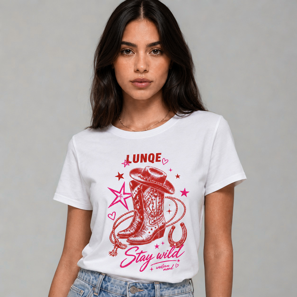 Cotton Western Graphic T-shirt