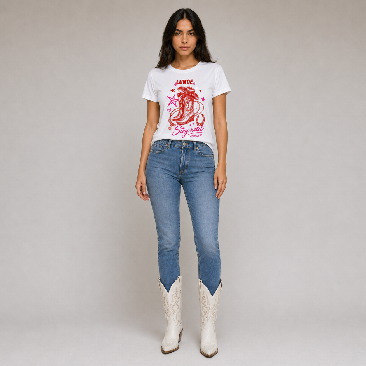 Cotton Western Graphic T-shirt