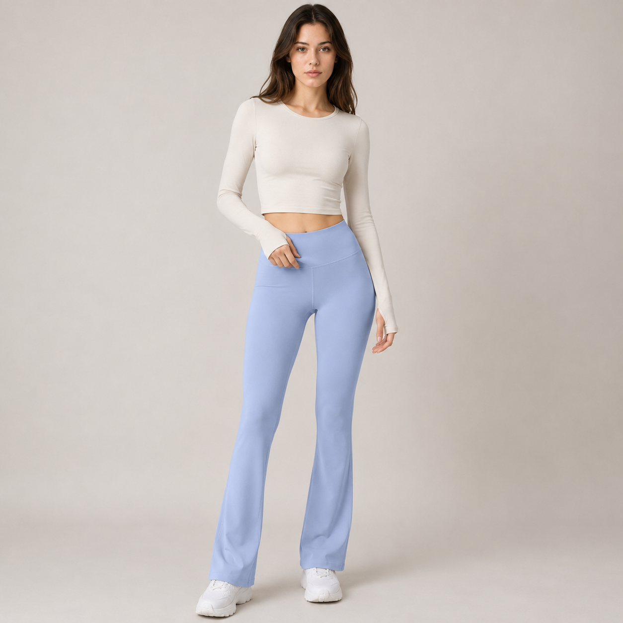 High Waist Flared Yoga Pants