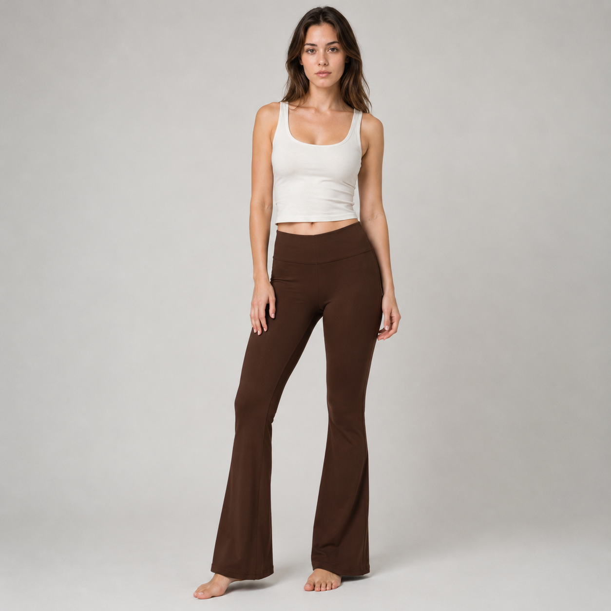 High Waist Flared Yoga Pants