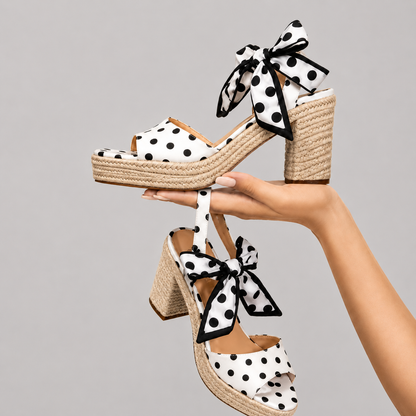 LUNQE - Polka Dot Sandals