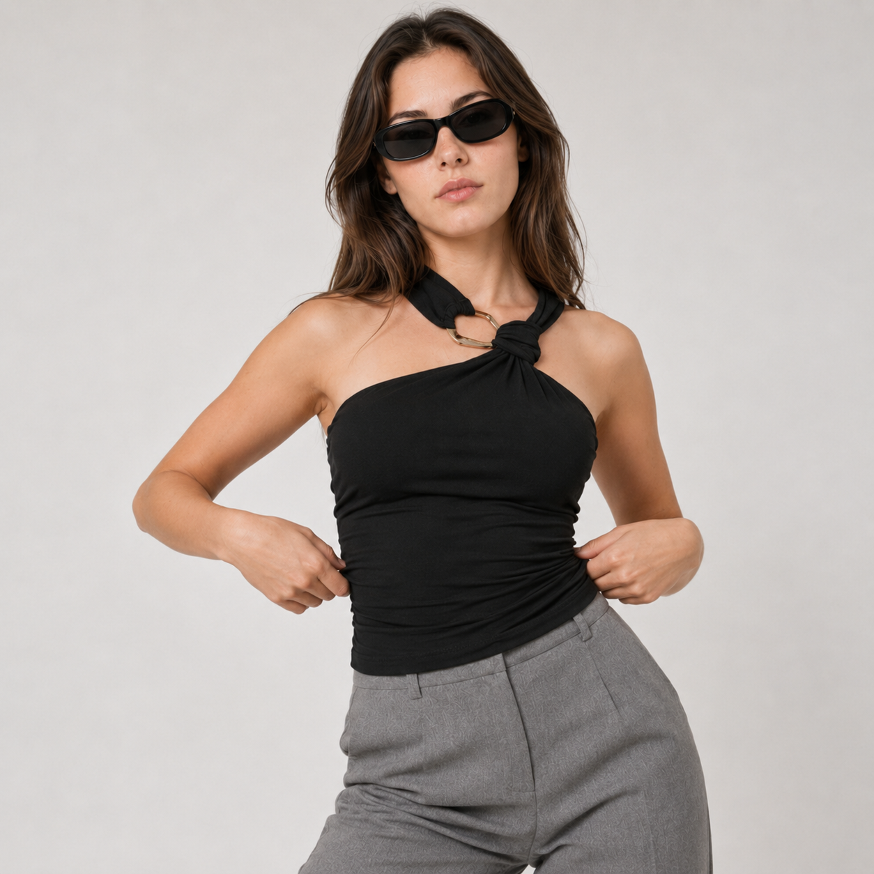 Halter Neck Sleeveless Top