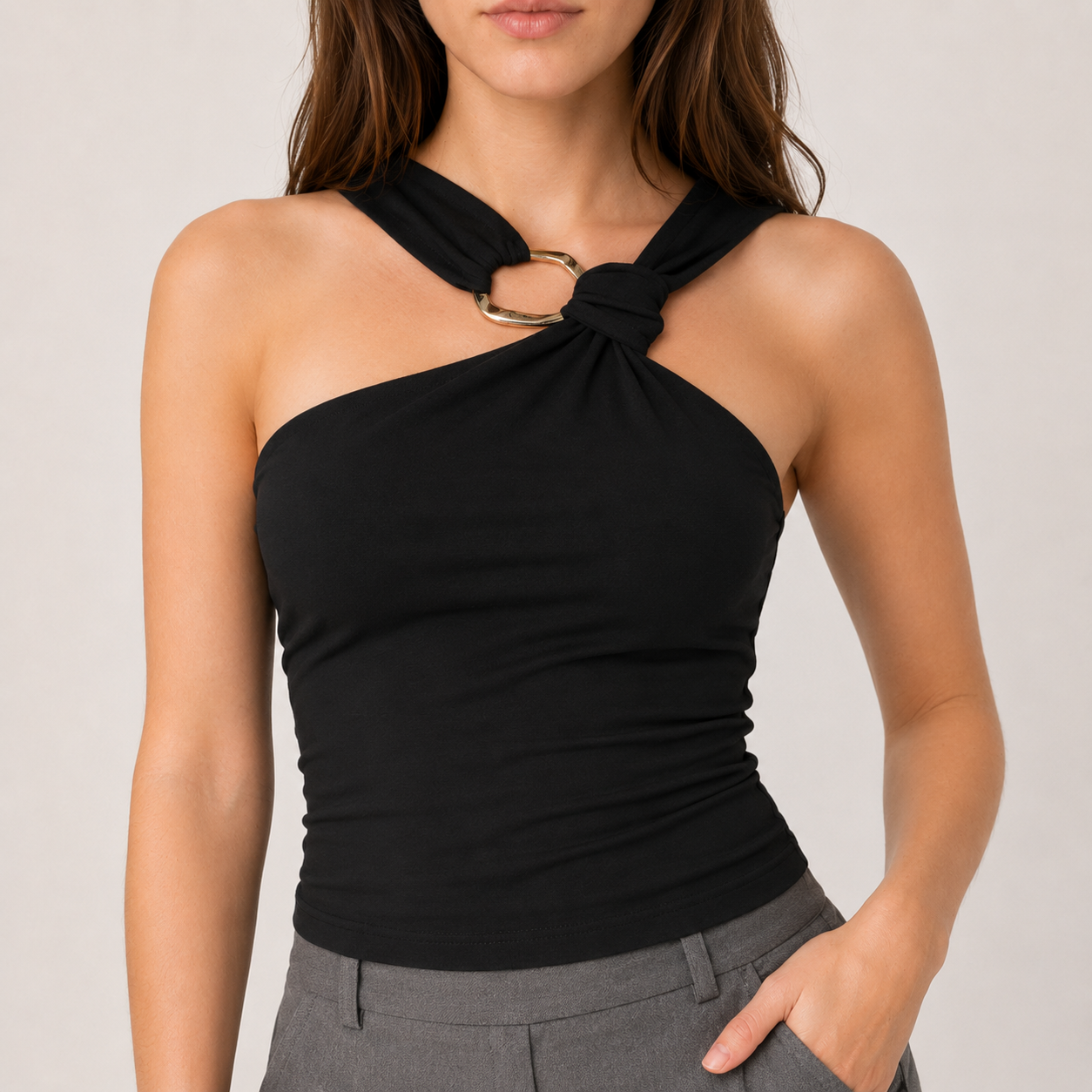Halter Neck Sleeveless Top