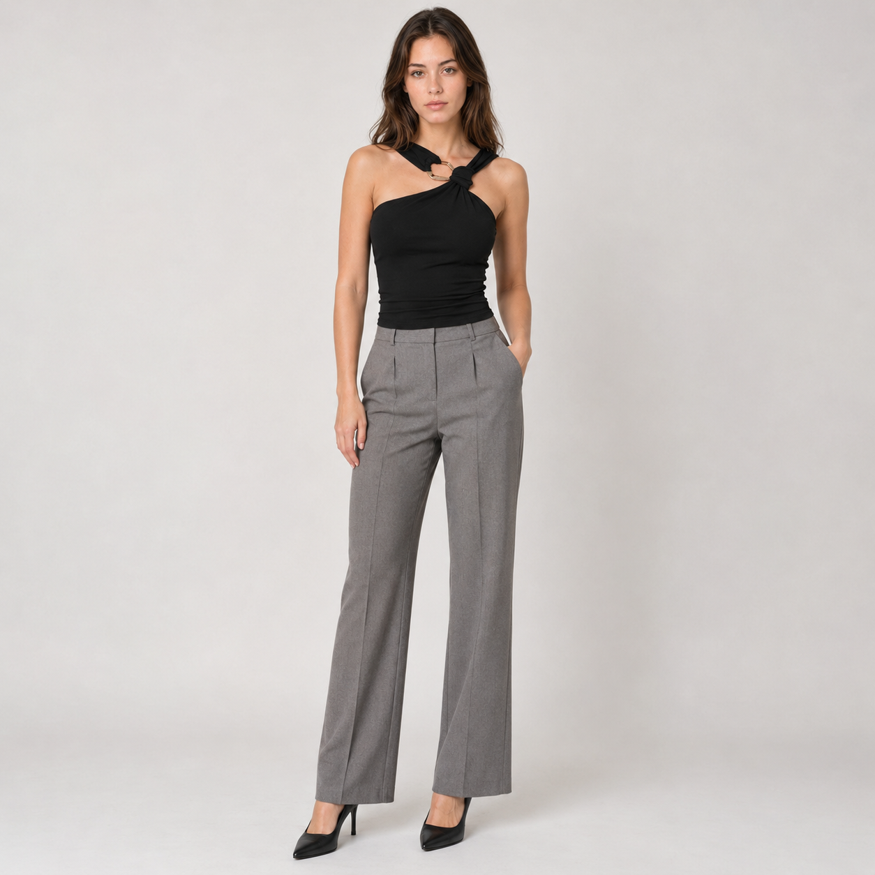 Halter Neck Sleeveless Top