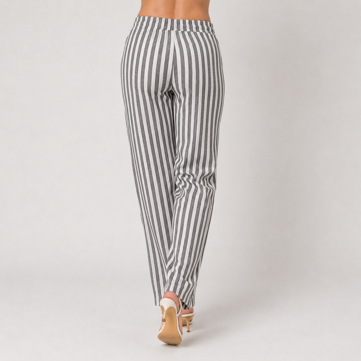 Set - Striped Cami Top & Drawstring Pants