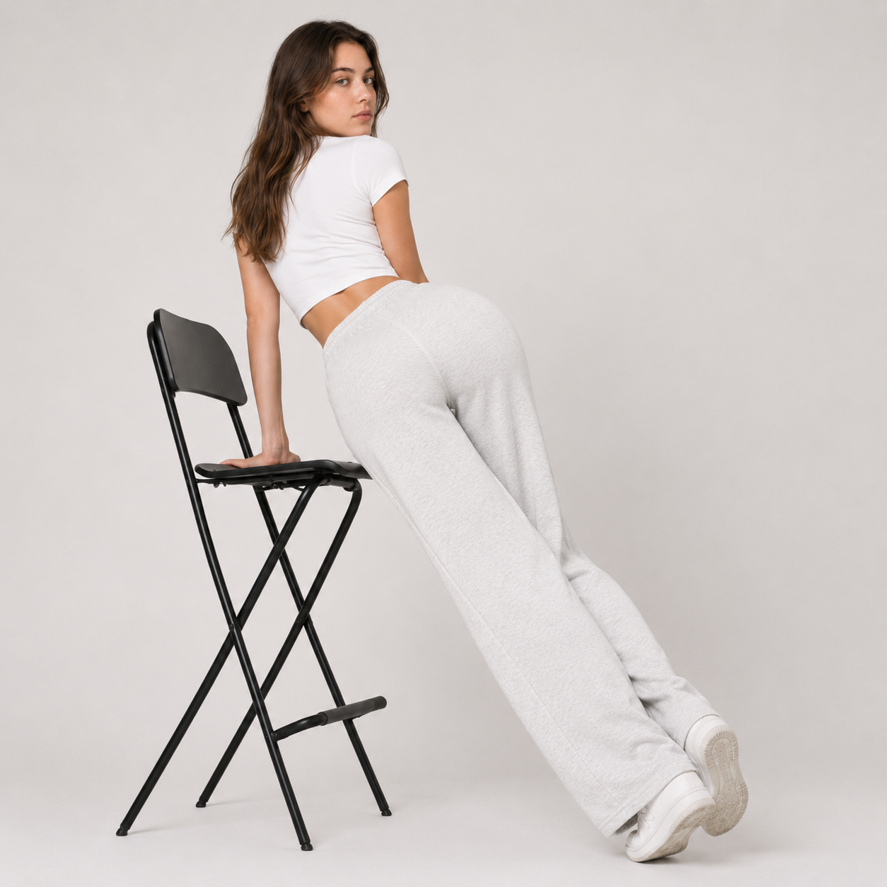Wide-Leg Drawstring Sweatpants