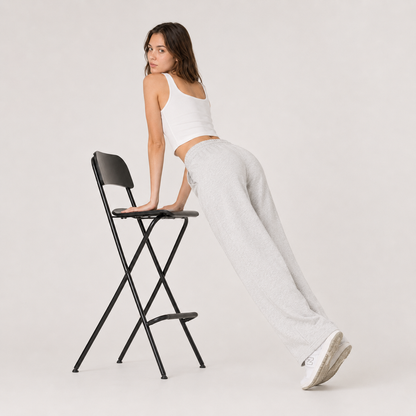 Wide-Leg Drawstring Sweatpants
