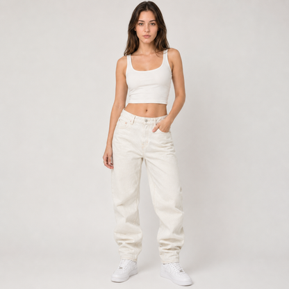 Light Wash Baggy Wide Leg Jeans