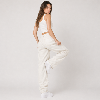 Light Wash Baggy Wide Leg Jeans