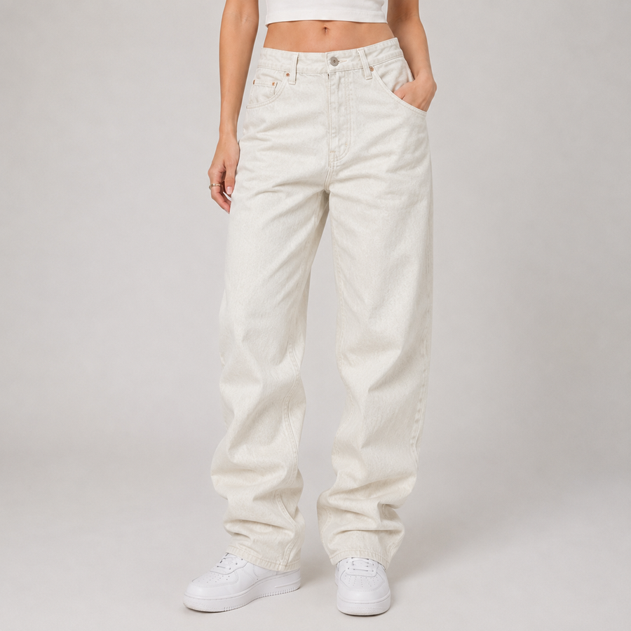 Light Wash Baggy Wide Leg Jeans