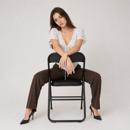 Ruched V-Neck Blouse