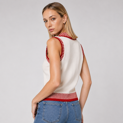Striped Knit Vest Top